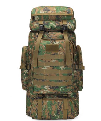 80L Camouflage Outdoor Backpack for Hiking and Camping