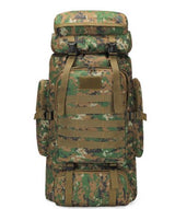 80L Camouflage Outdoor Backpack for Hiking and Camping