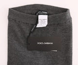 Dolce & Gabbana Chic Gray High Waist Cashmere Tights Pants