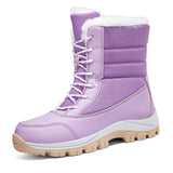 Women's High-Top Cotton Boots for Hiking and Snow
