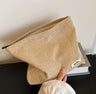 Corduroy Makeup Organizer Clutch