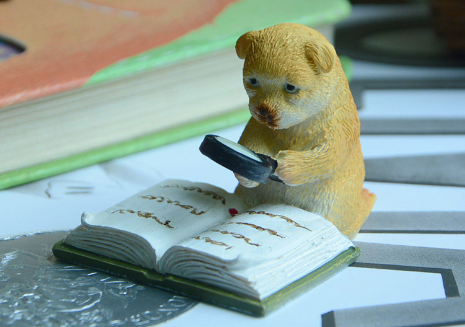 Cute Dog Figurine Pen Holder for Home Decor