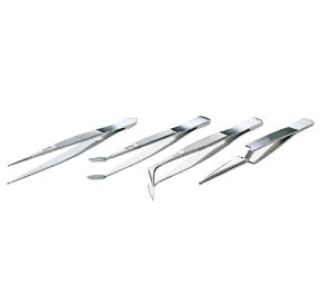 Proskit Tweezers Set of 4 Stainless Steel Units 808-389
