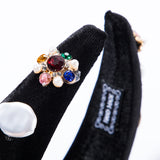 Rhinestone Pearl Velvet Headband - Trendy Hair Accessory