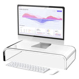 Transparent Acrylic Desk Storage and Notebook Rack