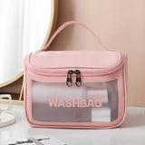 Translucent Portable Waterproof Toiletry Organizer Bag