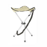 Folding Camping Stool16.5" Folding Camping ChairsPortable Tripod SeatOutdoor Travel Tall Chair for Camping Walking Hunting Hiking Fishing Mountaineering Picnic Beach BBQ Garden Lawn(apricot)
