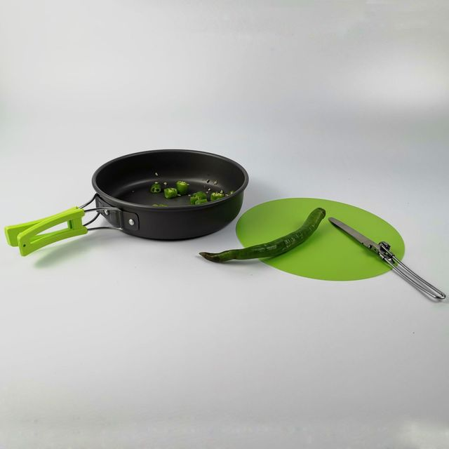 Portable Aluminum Camping Kettle Cooking Set