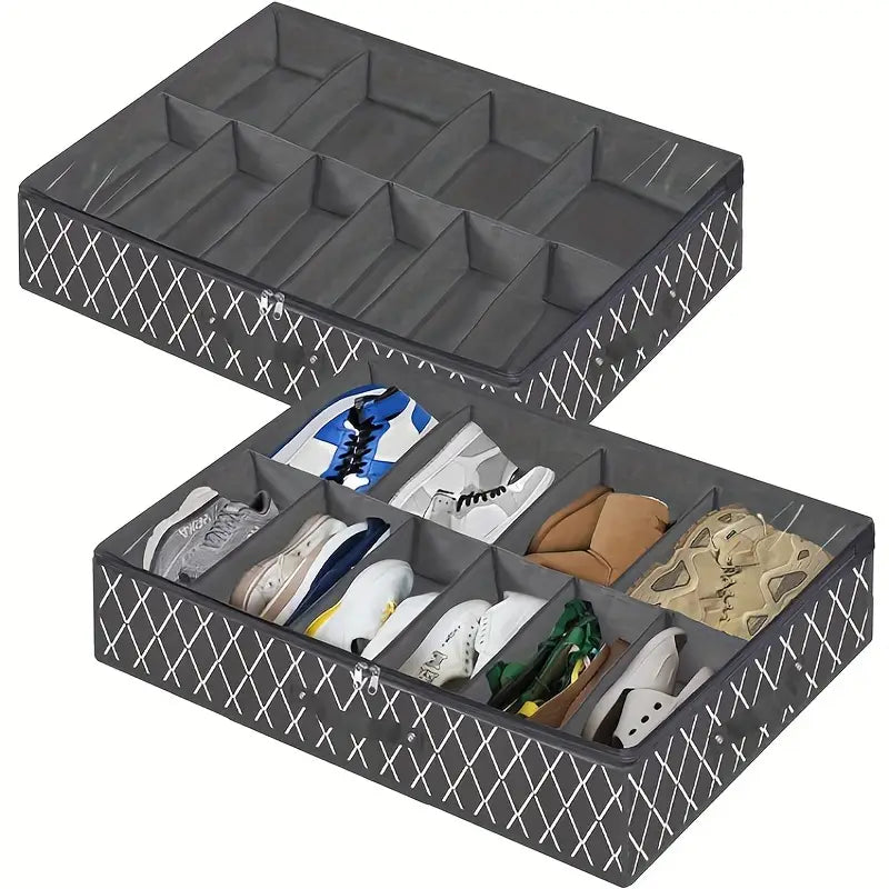 Under Bed Shoe Storage Organizer for 24 Pairs