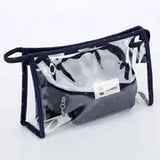 3 Pcs Transparent Travel Toiletry Bag Organizer Set