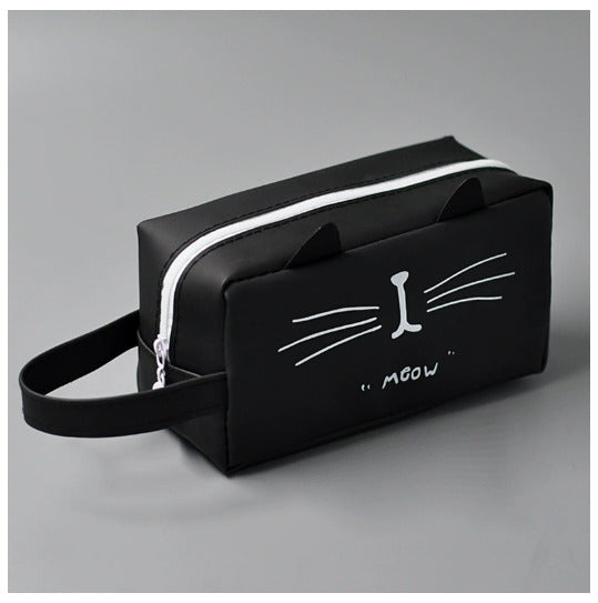 Cat Pencil Case, Silicone Stationery Organizer