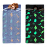 HOMBYS Glow in The Dark Sleeping Bags for 10~12 Years Old Kids Soft Kids Nap Mat with Pillow and Blanket for Daycare School Travel Sleep Bag for Childern Girls Boys Truck Travel Camping