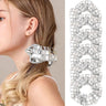 BAISEN 6 Pcs Sequin Hair Scrunchies for women Metallic Silver Elastics Ponytail Holders Retro Light Up Scrunchies for Girls Disco Ball Favors Hair Accessories for Christmas Rave Party (6 silver)