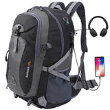 Alitifiy Lightweight Hiking Backpack for Men and Women 40L Travel Backpack Outdoor Sports Camping Mountaineering Trekking Daypack Back Pack Bag Black