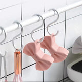 2pcs Bowknot Silicone Heat Insulation Pot Clips