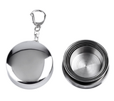 Stainless Steel Camping Folding Water Bottle & Cup