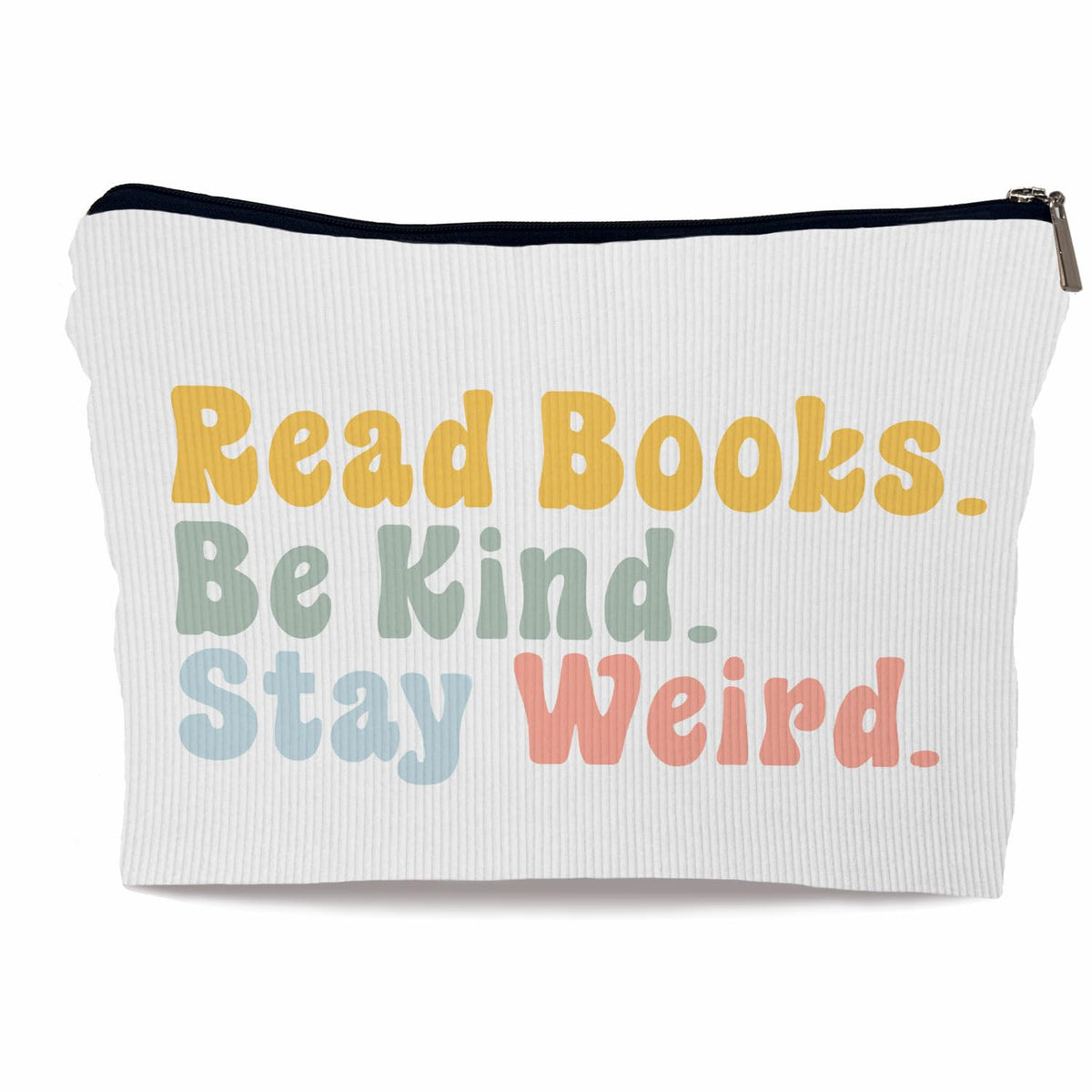 Ayxvt Book Lovers Gifts Corduroy Makeup BagBook Lover Gifts for WomenRead Books Be Kind Stay Weird Small Makeup BagGifts for Book Readers Bookworms Women（Corduroy）