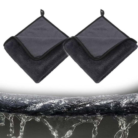 Shiny Wipes Shower Cleaning Cloths Streak Free Microfiber Towels Ultra Absorbent Bath Drying Towel Reusable Absorbent Cubicles Cloth for Bathroom Microfiber Car Cleaning Cloths(2pcs11.81 x 11.81i