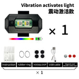 Cross-Border Vehicle Warning Light for Drones and Bikes