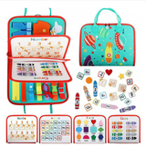 Outer Space Portable Busy Board Educational Toy Set
