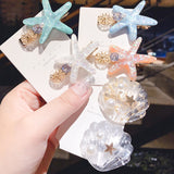 Elegant Starfish Hairpins for Girls - Summer Accessories