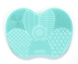 Silicone Brush Cleaning Mat - Small Apple Design