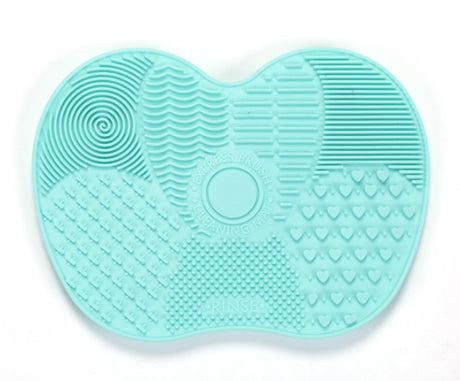 Silicone Brush Cleaning Mat - Small Apple Design