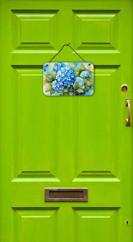 Hydrangeas in Watercolor Wall or Door Hanging Prints