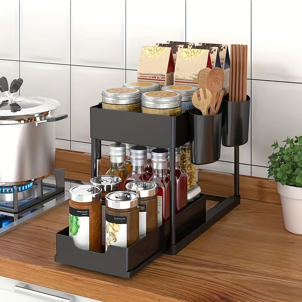 Pull-out Table Storage Rack