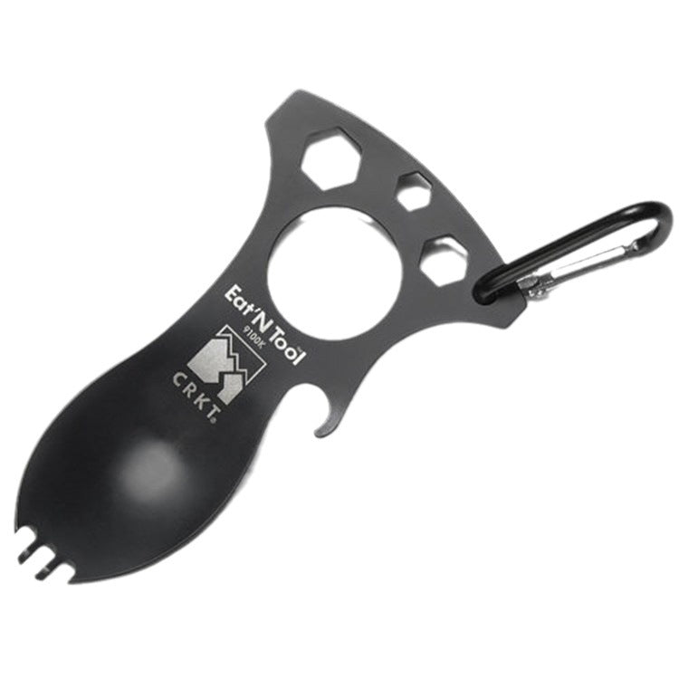 Outdoor Multi-Tool Camping Gear with Spoon, Fork, Opener