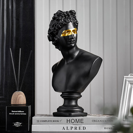 Nordic Luxury Apollo Gold Eye Resin Home Decor Piece