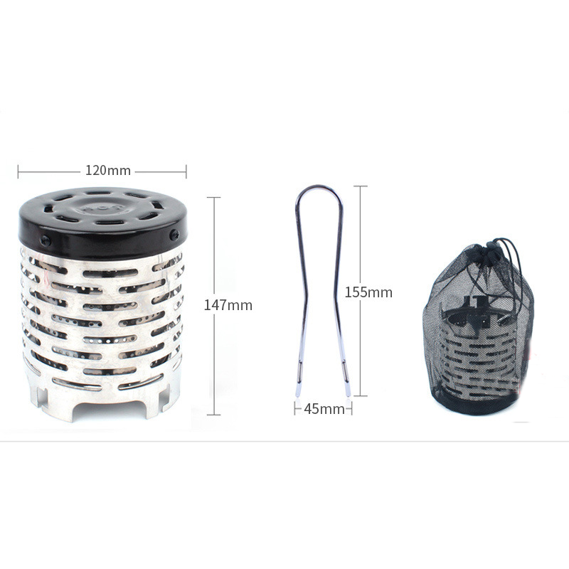 Outdoor Camping Portable Stainless Steel Heater Cover