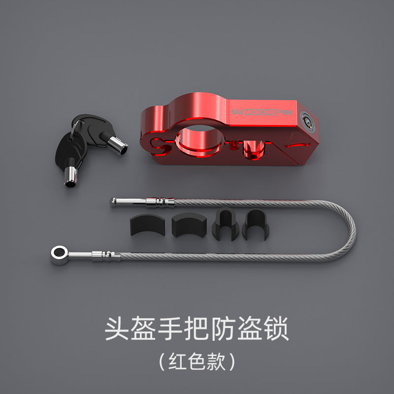Motorcycle Helmet Lock Brake Handle Anti-Theft Accessory