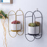 Ceramic Succulent Planter Set with Iron Stand