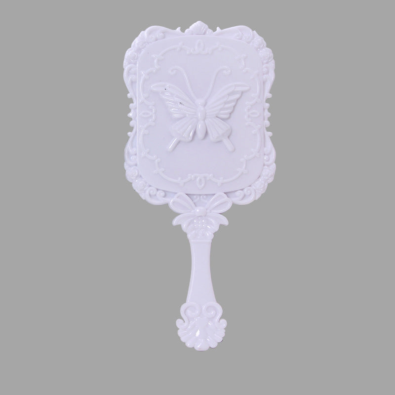 Portable Handheld Small Plastic Makeup Mirror