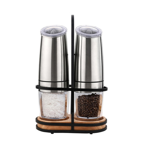 Electric Pepper Mill Stainless Steel Set