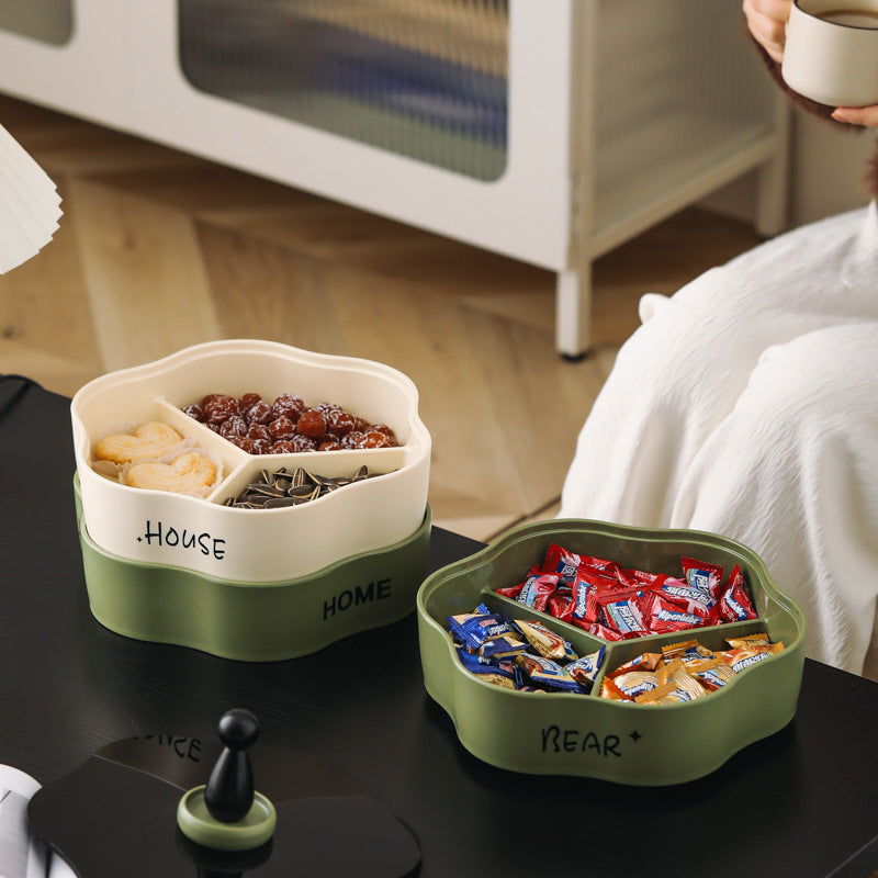 Elegant Multi-Layer Rotating Snack Organizer Tray