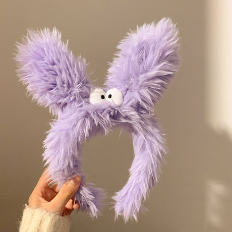 Cute Purple Plush Monster Headband Hair Accessory