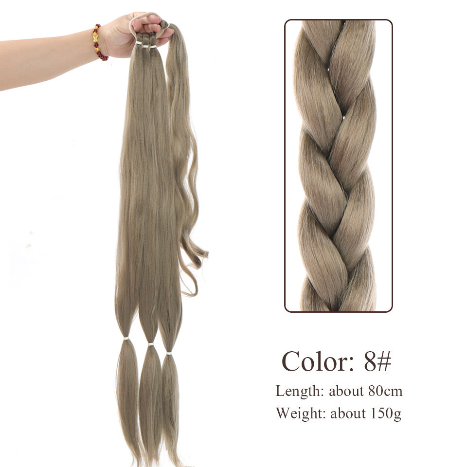 European Beauty Long Hair Winding Wig Horsetail
