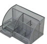 Large Capacity Metal Desktop Organizer - Pen & Document Holder