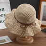 Handmade Crochet Straw Hat - Fashionable Accessory