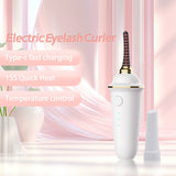 Mini Electric Heated Eyelash Curler and Brush