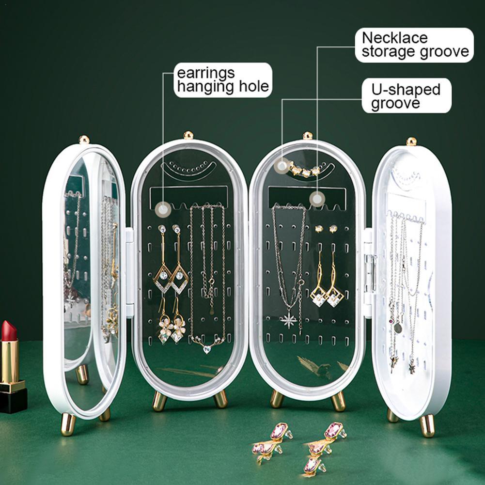 Retro Jewelry Storage Box - Foldable Organizer Case