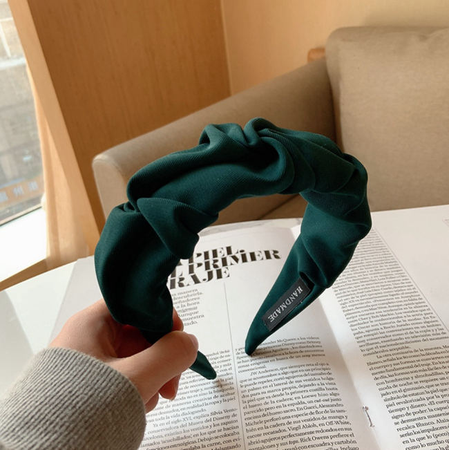 Wide Edge Cloth Hair Band for Women - Retro Style Accessory