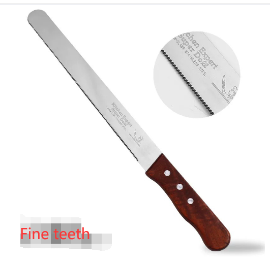 Layered Bread Slicer with Serrated Blade for Baking