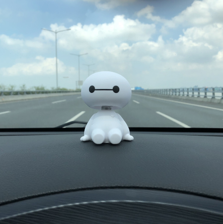 Cute Car Bobblehead Decoration - Creative Figurine Decor