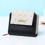 Senlina 2024 New Women's Short Zipper Wallet, Cartoon Design