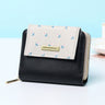 Senlina 2024 New Women's Short Zipper Wallet, Cartoon Design