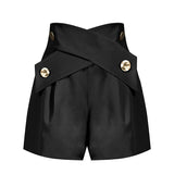 High Waist Casual Wide Leg Shorts