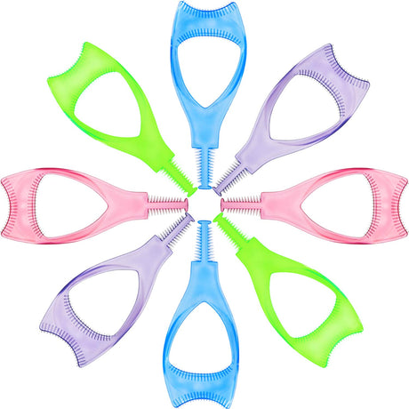 Hotop Mascara Shield Applicator Eyelash Brush Curler Guard Applicator Plastic Eyelashes Tool 4 Colors (16 Pieces)